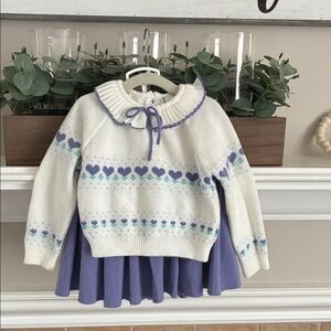 Vintage 3T Sweater Skirt Set